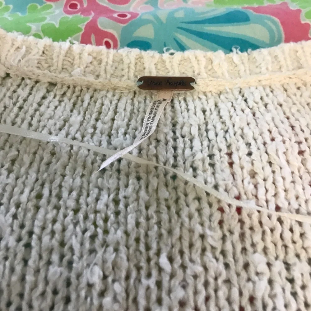 Free People Cream Sweater - Picture 2 of 3